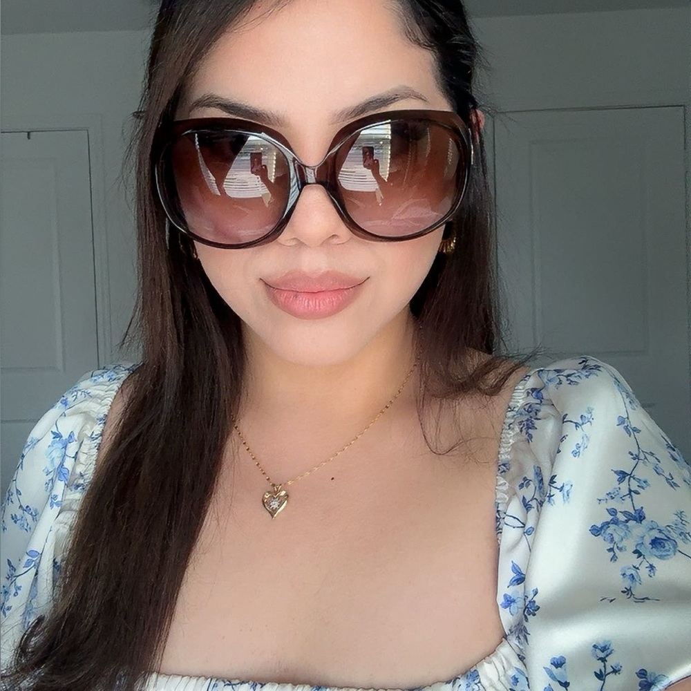 Dior Brown Gradient Oversized Square Sunglasses - Picture 2 of 8
